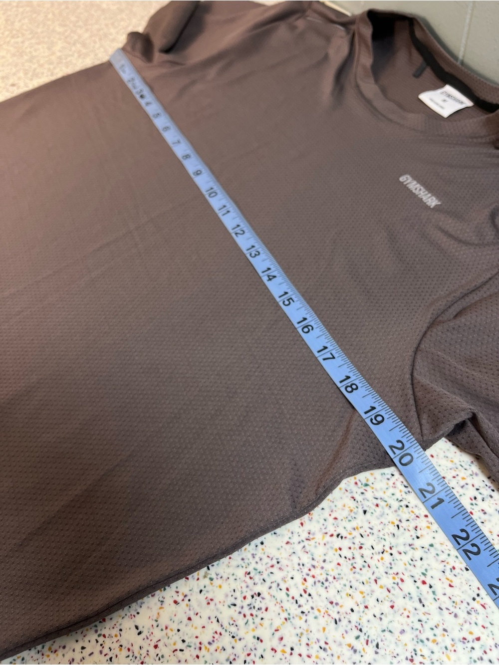 Gymshark Built For More T-shirt Men’s Size M Performance Athletic Tee Brown - Picture 5 of 6